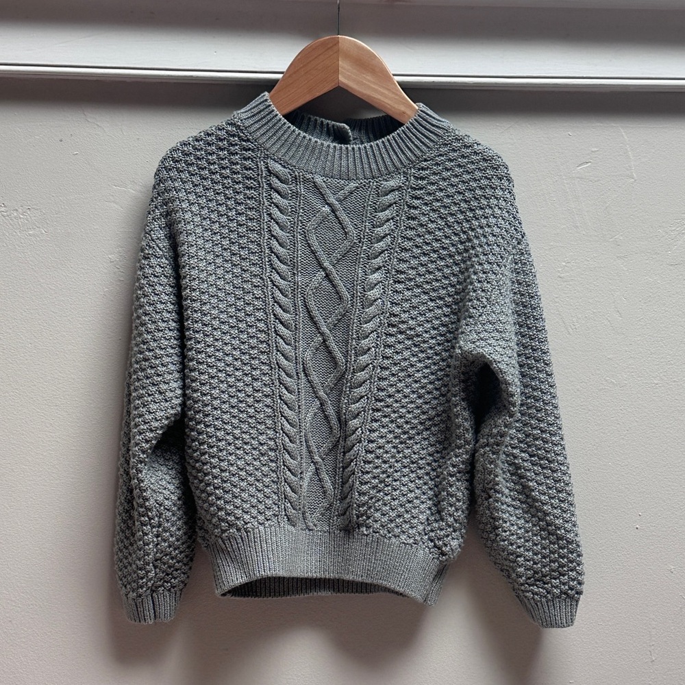 Quincy Mae cable knit sweater in 4-5